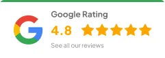4.8 stars on Google