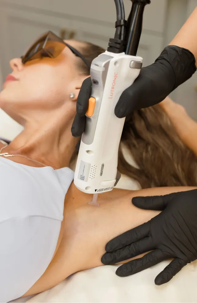 Body treatments with laser hair removal device