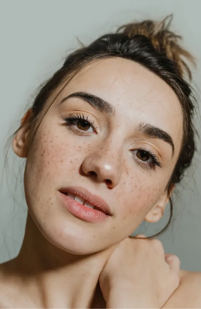 Woman with dark hair