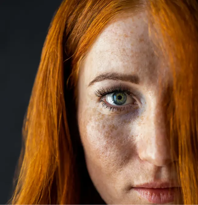 Girl with red hair